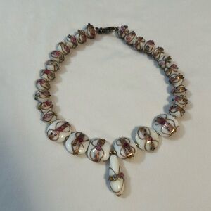 Venetian glass statement necklace